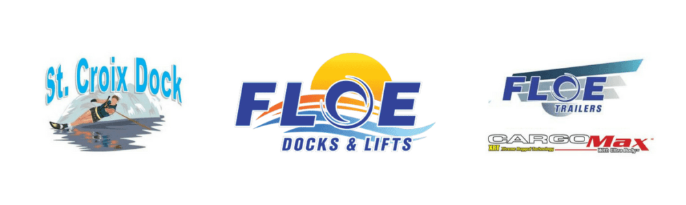 Dock Logo - FLOE Docks Boat Lifts & Trailers St Croix Dock WI MN | Wakeboss®