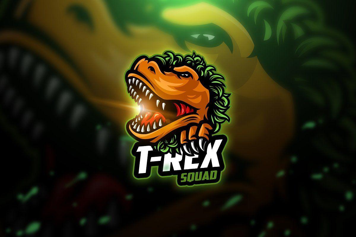 T-Rex Logo - T- Rex 2 - Mascot & Esport Logo