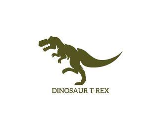 T-Rex Logo - Dinosaur T Rex Designed