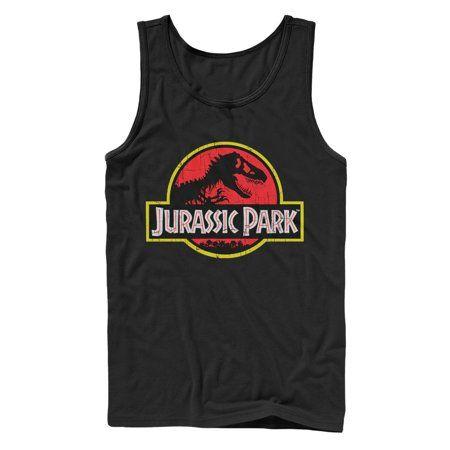 T-Rex Logo - Jurassic Park Men's T Rex Logo Tank Top