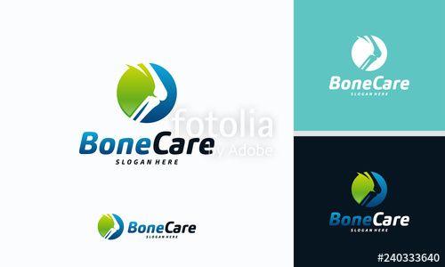 Knee Logo - Knee Bone Logo designs concept, Knee Care logo template, Health Bone ...