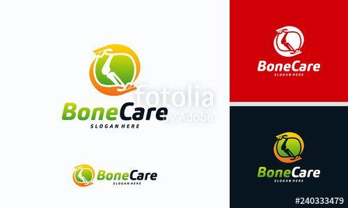 Knee Logo - Knee Bone Logo designs concept, Knee Care logo template, Health Bone ...