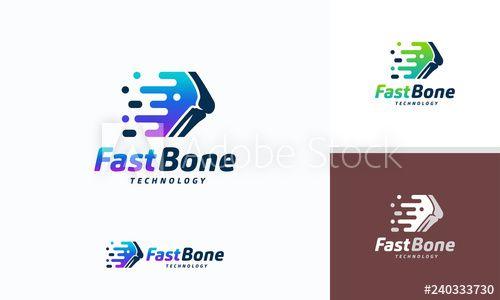 Knee Logo - Fast Bone logo designs concept vector, Pixel Bone logo symbol, Knee ...