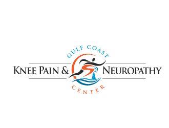 Knee Logo - Gulf Coast Knee Pain & Neuropathy Center logo design - 48HoursLogo.com