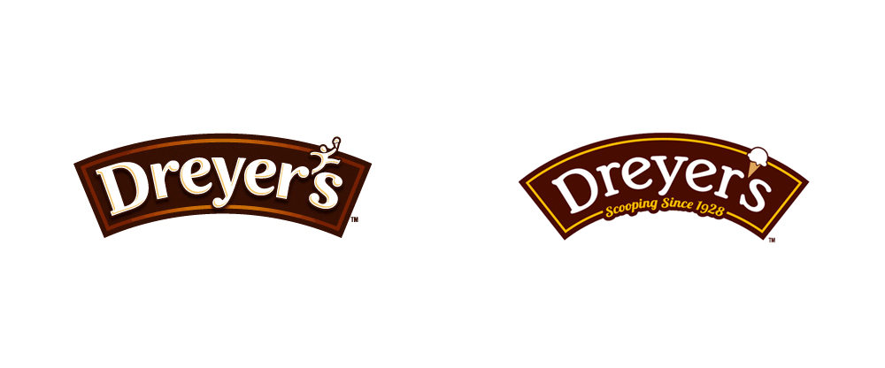Cream Ice Cream Logo - Brand New: New Logos and Packaging for Dreyer's and Edy's Ice Cream ...