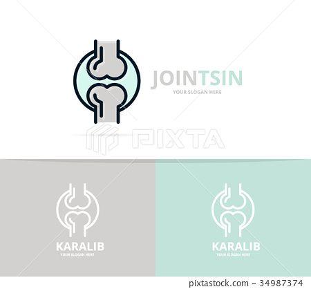 Knee Logo - Unique joint and knee logo design template. Unique - Stock ...