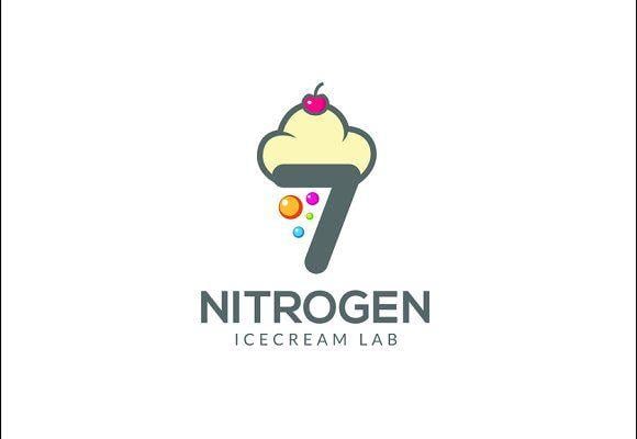 Ice Cream Logo - Nitrogen Ice Cream Logo ~ Logo Templates ~ Creative Market