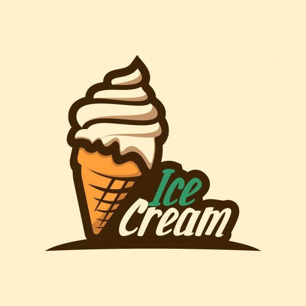 Cream Ice Cream Logo - Ice cream logo vector Vector | Premium Download