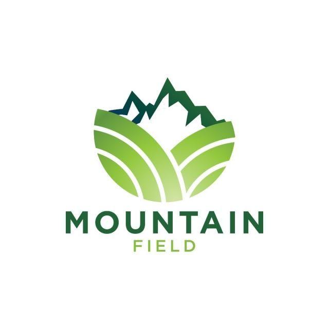 Field Logo - Green mountain and field logo design template Template for Free ...