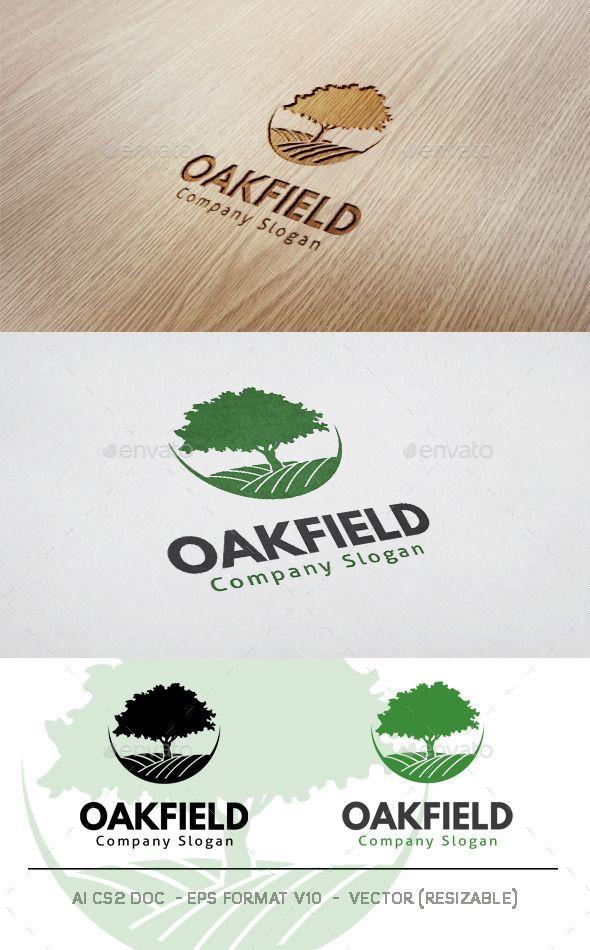 Field Logo - Pin by LogoLoad on Nature Logos | Logos, Logo design template, Tree ...