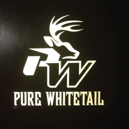 Whitetail Logo - Pure Whitetail Logo Stickers - 8