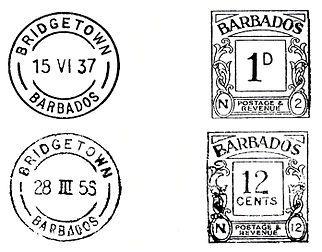 Postage Logo - International Postage Meter Stamp Catalog Barbados, Open