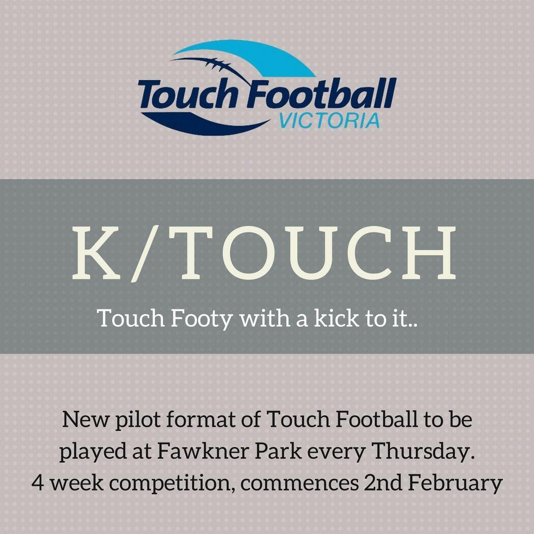 K-Touch Logo - K Touch Has Arrived - Touch Football Victoria - SportsTG