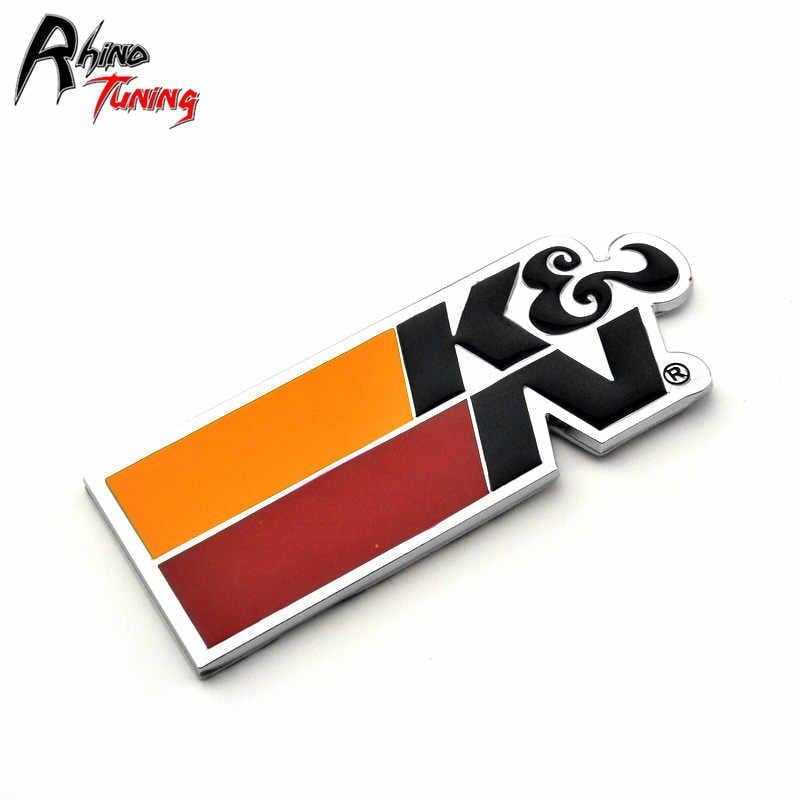 K&N Logo - Rhino Tuning K&N Filters Car Badge Metal Sticker Auto Accessories Car Side Plate Emblem For HB20 Ka Onix Palio Gol 094