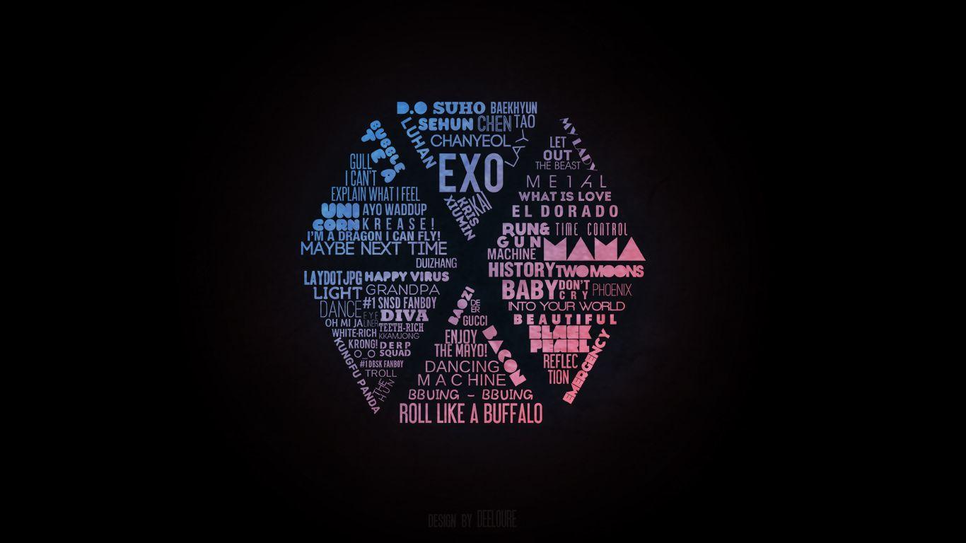 EXO-K Logo - 48+] EXO Logo Wallpaper on WallpaperSafari