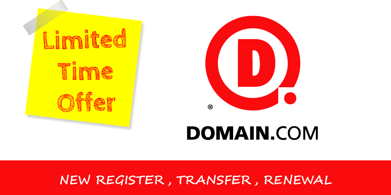 Domain.com Logo - 15% OFF Transfer Renewal Com Net Domain.com Coupon July 2019