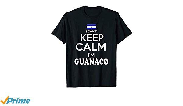 Guanaco Logo - Mens El Salvador Keep Calm Camiseta Guanaco Shirt Best T