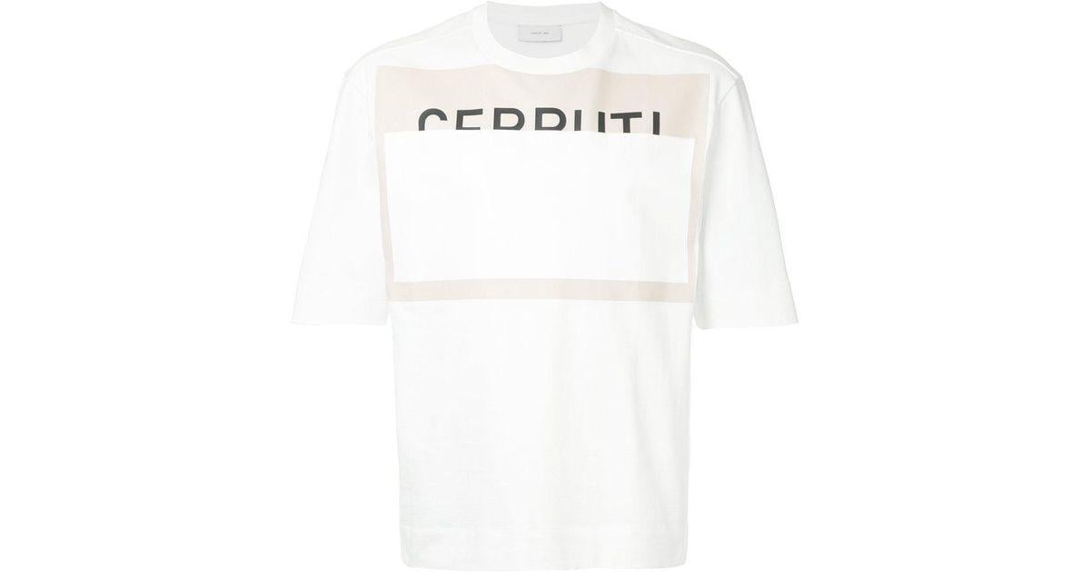 Cerruti Logo - Cerruti 1881 White Logo Print T-shirt for men