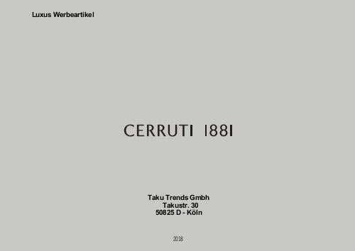 Cerruti Logo - Luxus Werbeartikel Cerruti mit Ihrem Logo