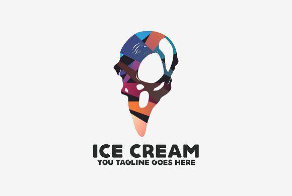 Cream Ice Cream Logo - Ice Cream logo ~ Logo Templates ~ Creative Market