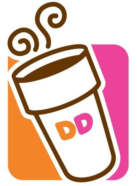 Dunkin Logo - Klaine | Graphic T-Shirt | stickers | Donut logo, Dunkin donuts ...