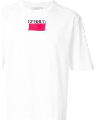 Cerruti Logo - New Deal Alert! Cerruti 1881 logo print T-shirt - White