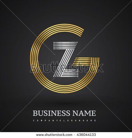 Gz Logo - Letter GZ or ZG linked logo design circle G shape. Elegant gold