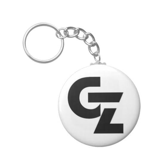 Gz Logo - GZ Stamp Logo Keychain