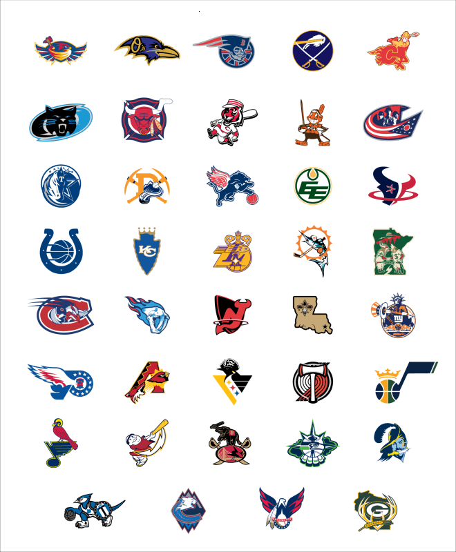 US-Sport Logo - Your City's Major Sports Logos, Combined
