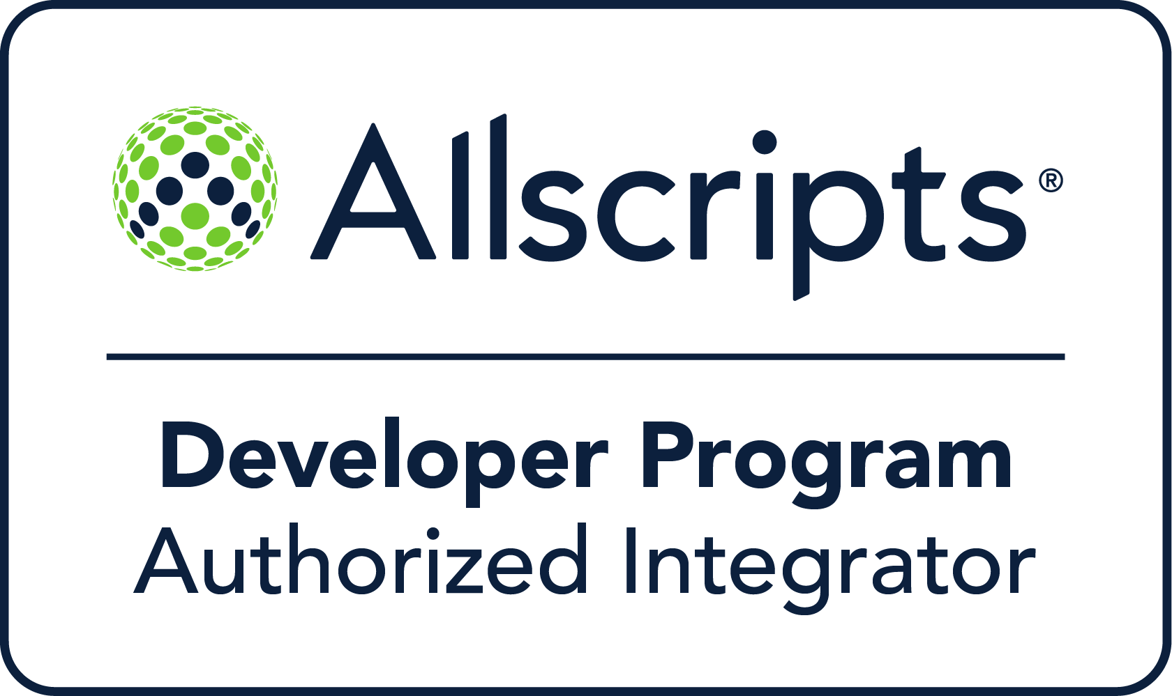 Allscripts Logo - Connectivity, Integration, Cerner