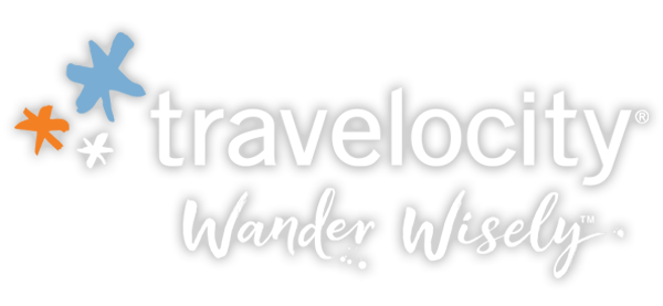 Travelocity.com Logo - Wander Wisely
