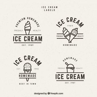 Creams Brand Logo - Retro Icecream Vectors, Photos and PSD files | Free Download