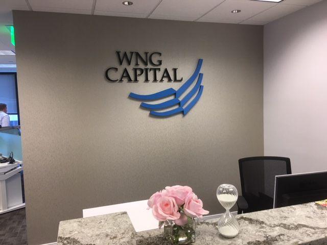 Wng Logo - WNG Capital aluminum entrance sign Sign Shop