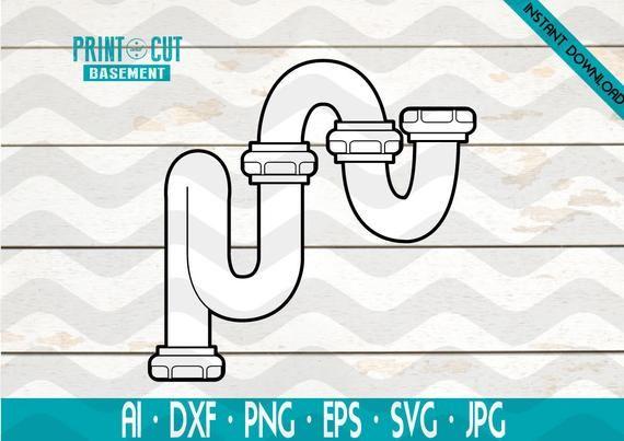 Pipes Logo - Pipes Plumbing Pipes Plumber Construction Logo Pipe Logo svg eps, png,  digital clipart, vector, cricut cuting file sale