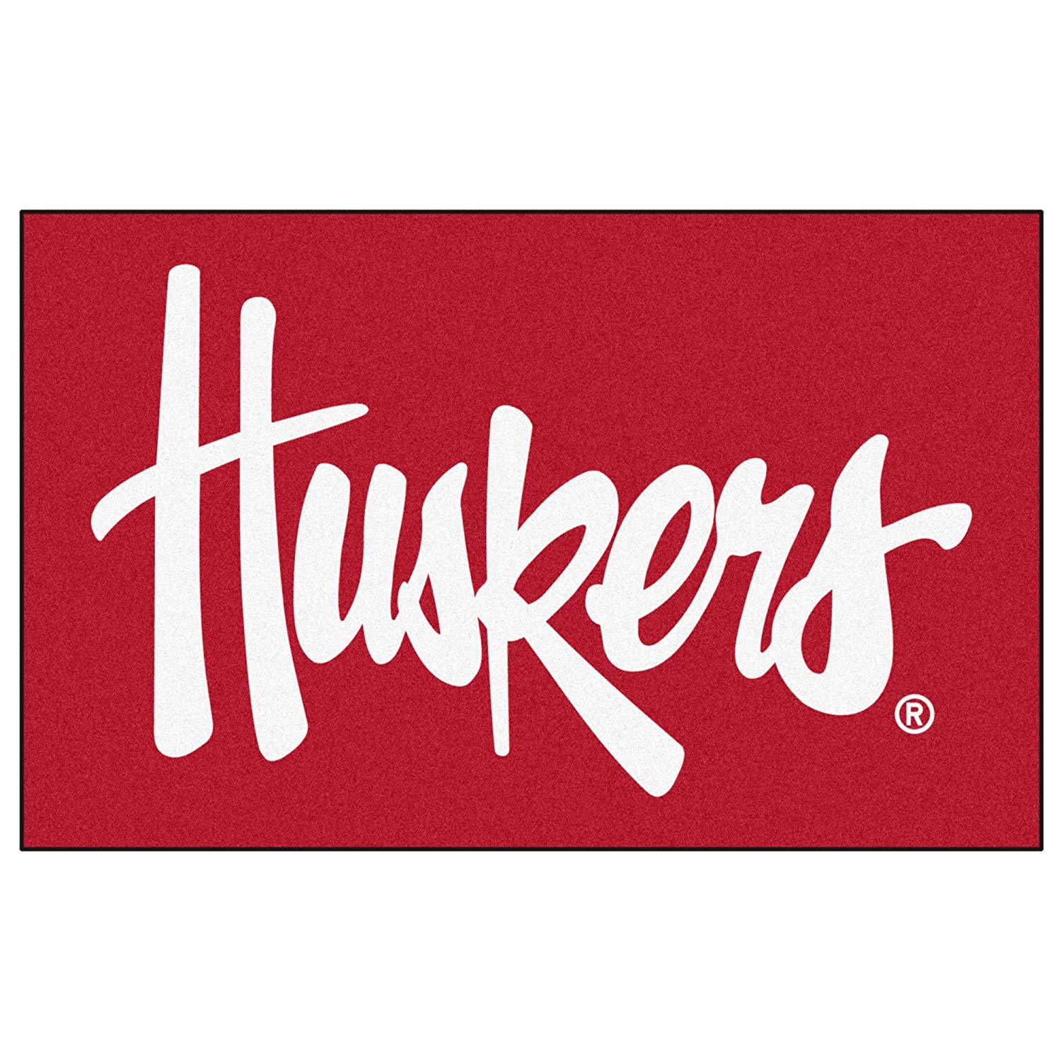 Nebraska Logo - Amazon.com : University of Nebraska Huskers Logo Area Rug : Sports