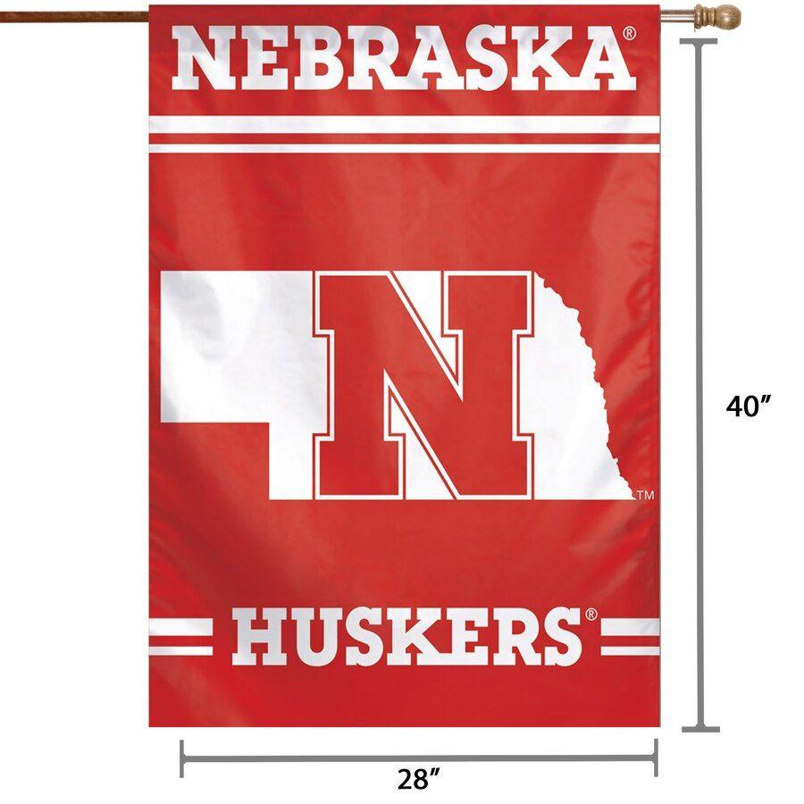 Nebraska Logo - WinCraft Nebraska Cornhuskers 28 X 40 State Logo Single Sided Vertical Banner