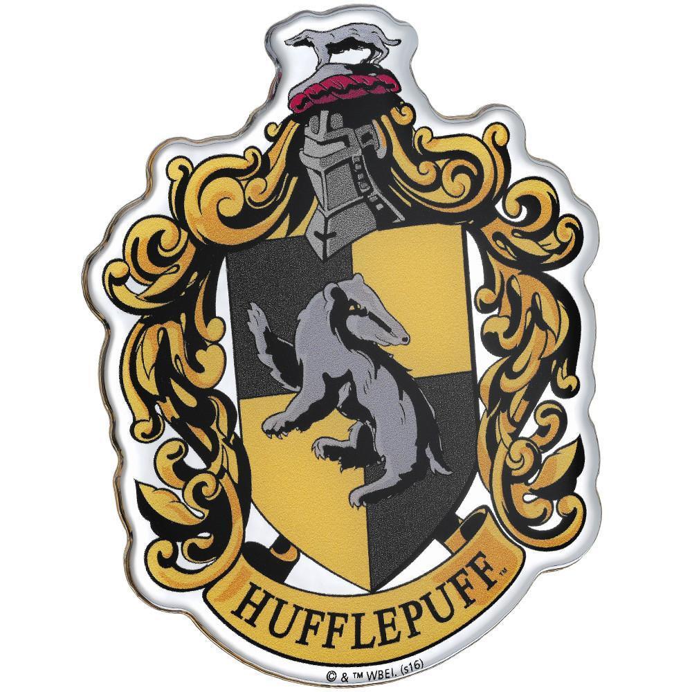 Hufflepuff Logo - FREE SHIPPING - Harry Potter HUFFLEPUFF CREST PREMIUM Chrome Logo Sticker  Decal 0793052123987