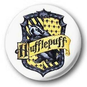 Hufflepuff Logo - Details about HUFFLEPUFF LOGO -1 inch / 25mm Button Badge- Harry Potter  Hogwarts Gryffindor