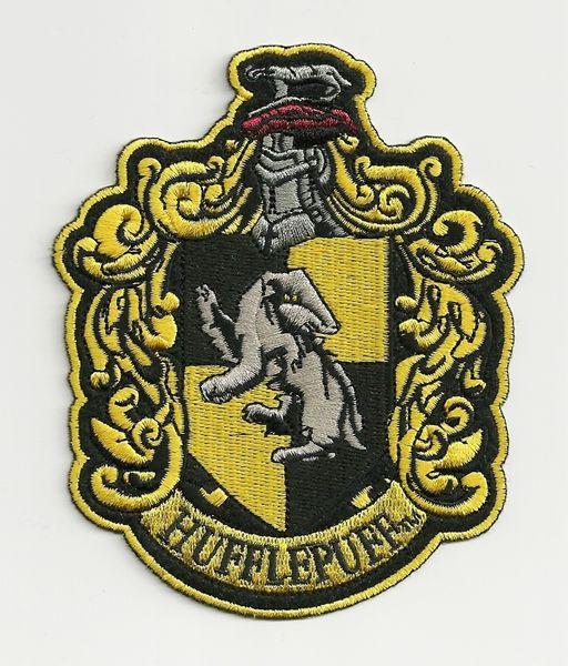 Hufflepuff Logo - Harry Potter House of Hufflepuff Crest Logo Large Version Embroidered Patch