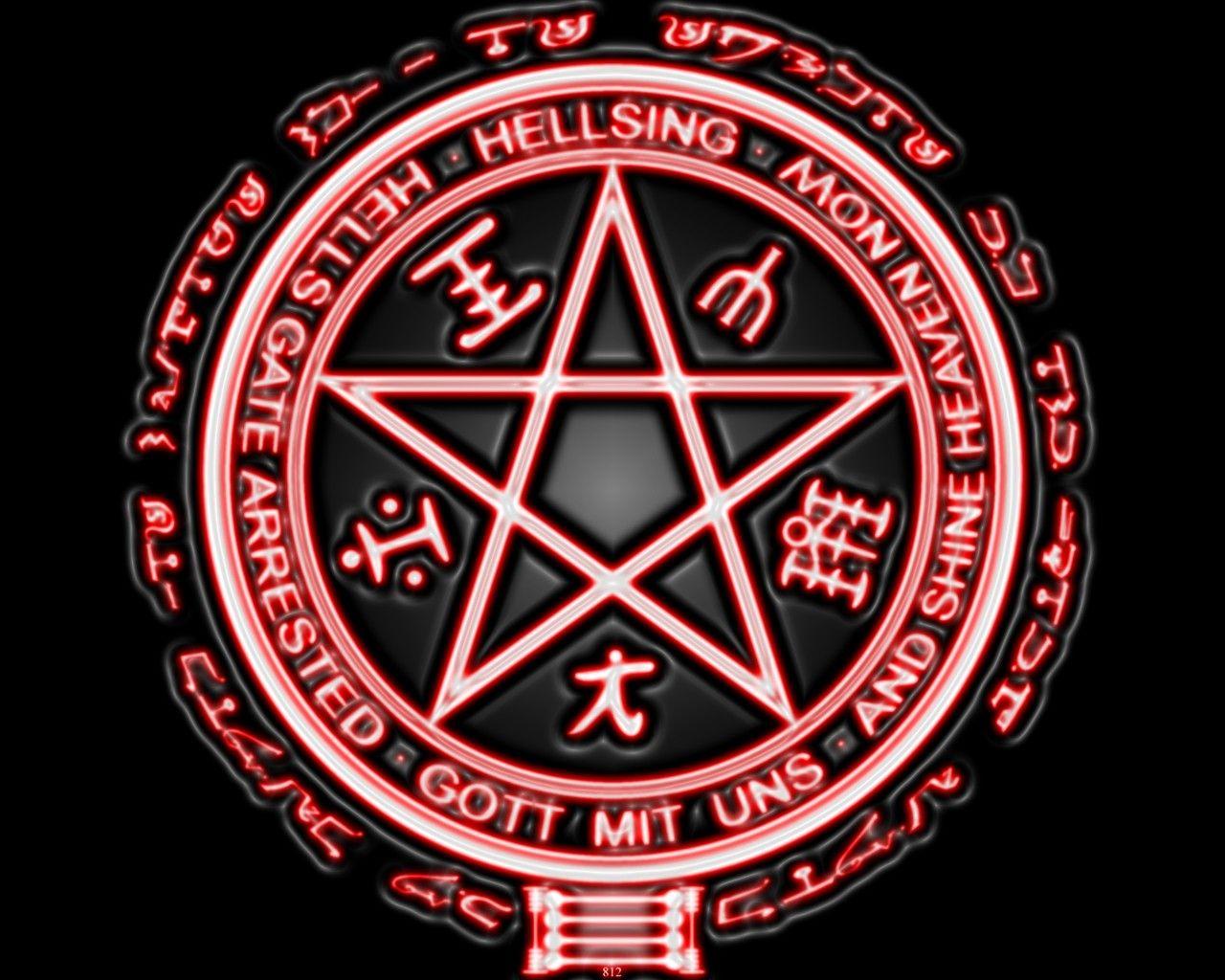 Hellsing Logo - Wallpaper : illustration, anime, Hellsing, logo, pattern, circle