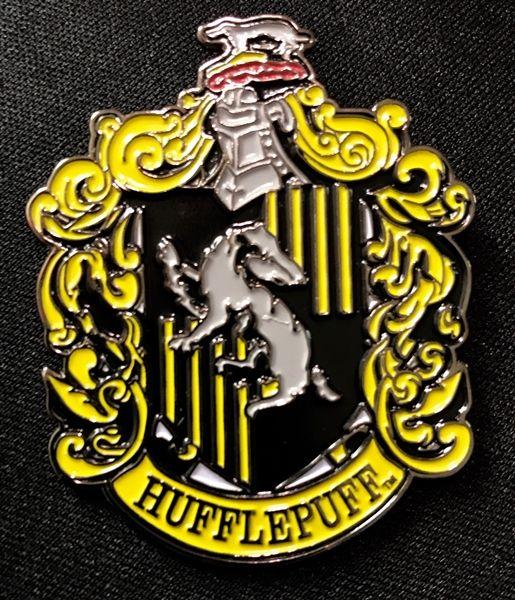 Hufflepuff Logo - Harry Potter House of Hufflepuff Crest Logo Large Enamel Metal Pin NEW  UNUSED