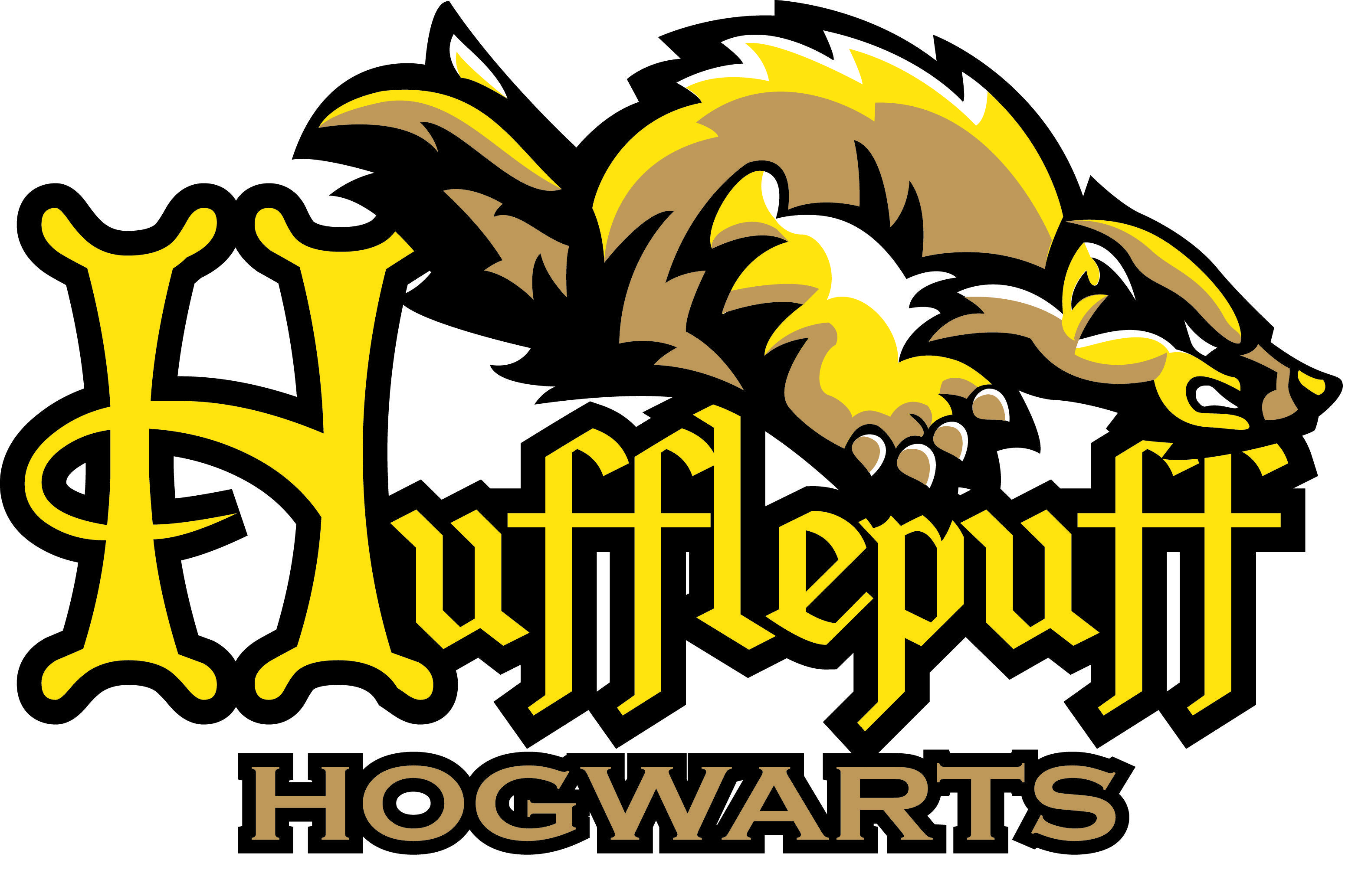 Hufflepuff Logo - Harry Potter Hufflepuff Logo re-design in an modern sports style ...