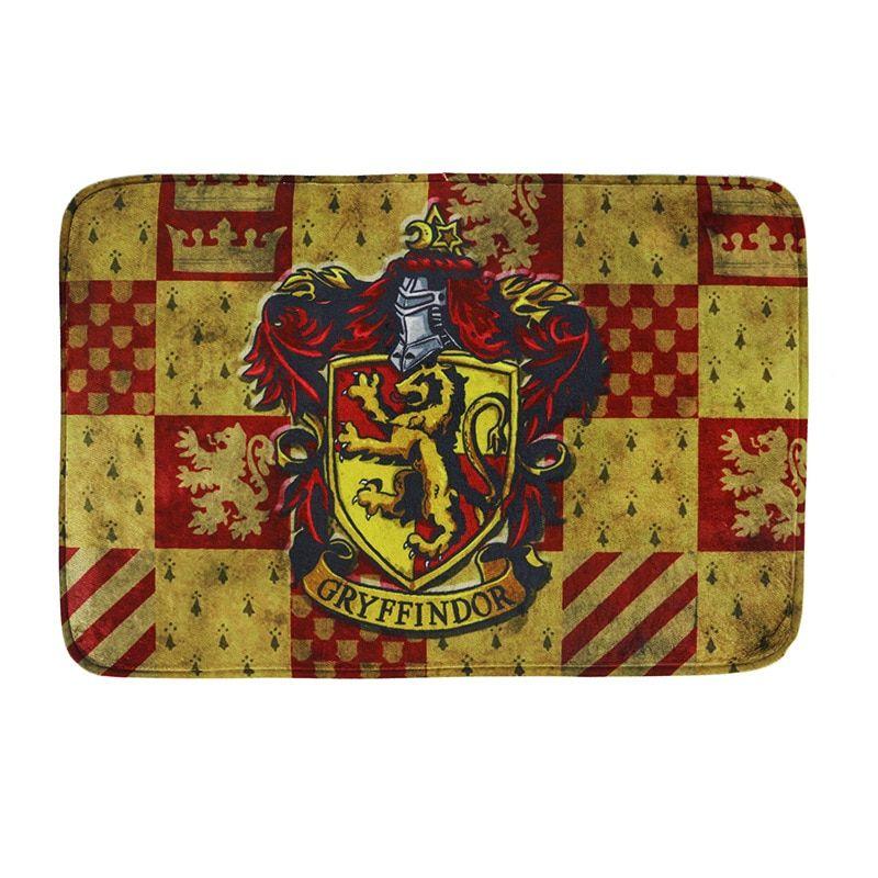 Hufflepuff Logo - US $11.61 17% OFF|Hogwarts 4 House Gryffindor Slytherin Ravenclaw  Hufflepuff Logo Bath Mat Carpet Halloween Cosplay Accessory Door Mat  41*62CM-in ...