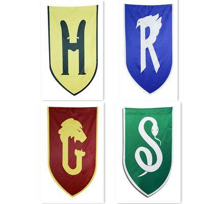 Hufflepuff Logo - Hogwarts 4 Houses Pennant Gryffindor Slytherin Ravenclaw Hufflepuff Logo  Flag HP | eBay