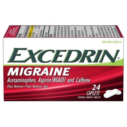 Excedrin Logo - Excedrin® Migraine Pain Relief Caplets, 24 ct Box