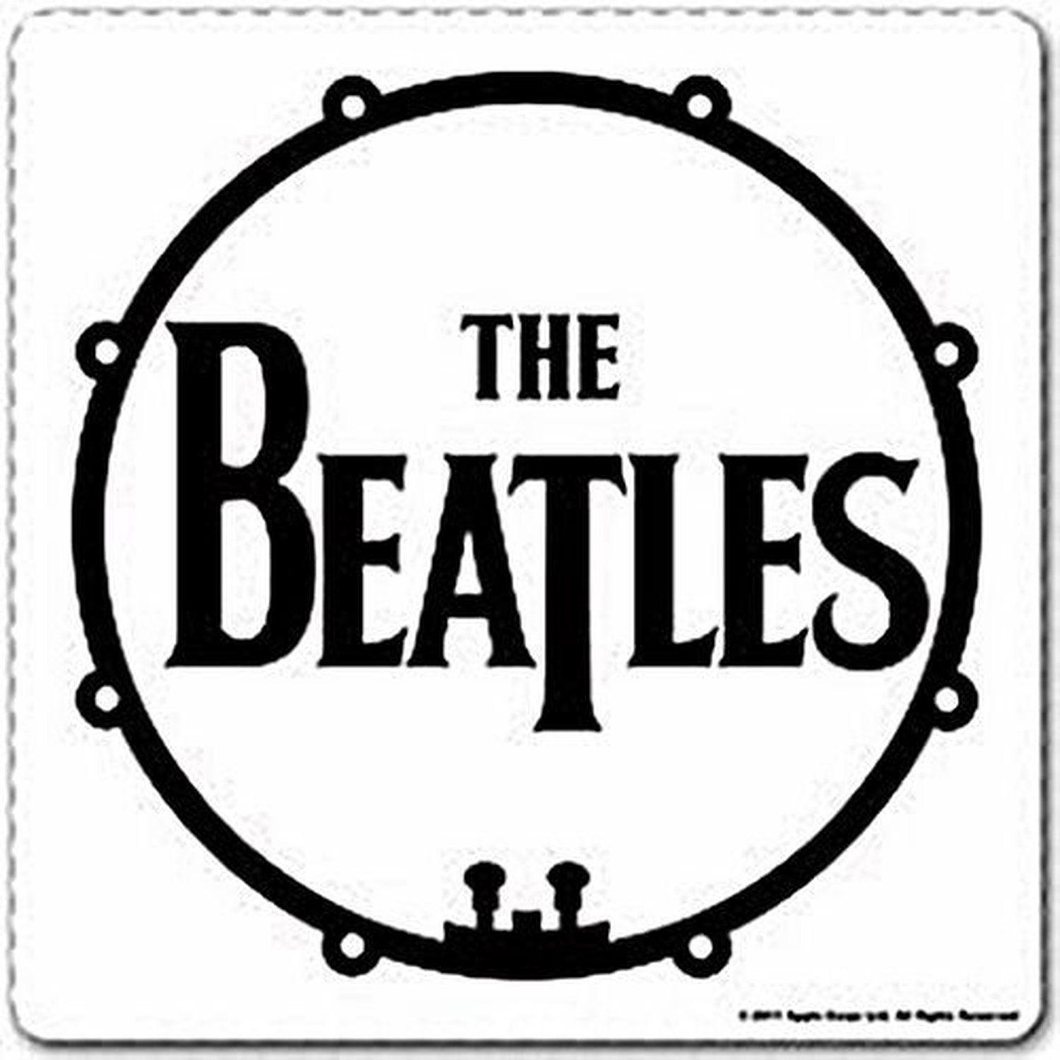 Beatles Logo - Details about The Beatles Logo On Drum Single Drinks Coaster Gift Band  Album Fan