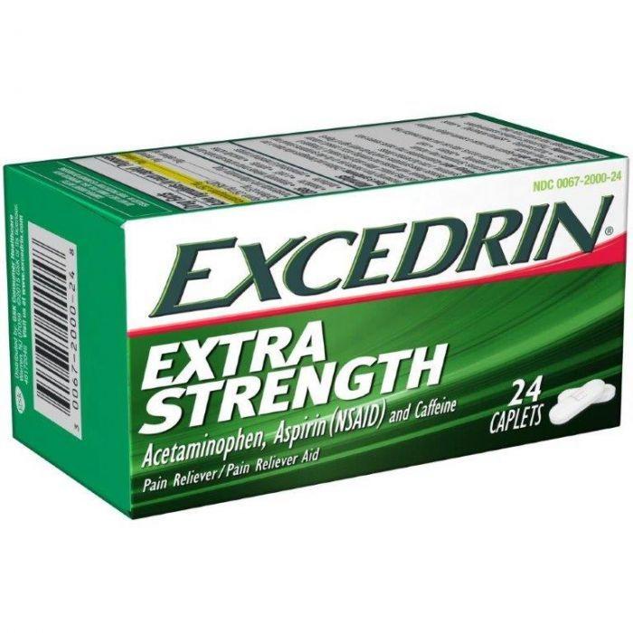 Excedrin Logo - Excedrin® Extra Strength Pain Relief Caplets, 24 ct Box