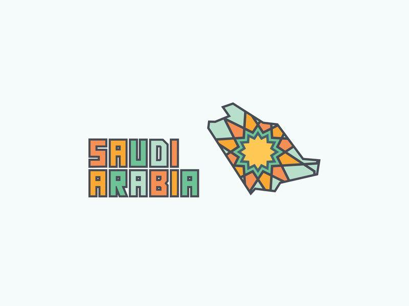 Saudi Logo - Saudi Arabia Colourful Map Logo by Abdullah Barakat on Dribbble