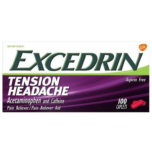 Excedrin Logo - Excedrin Tension Head Ache Pain Reliever Caplets