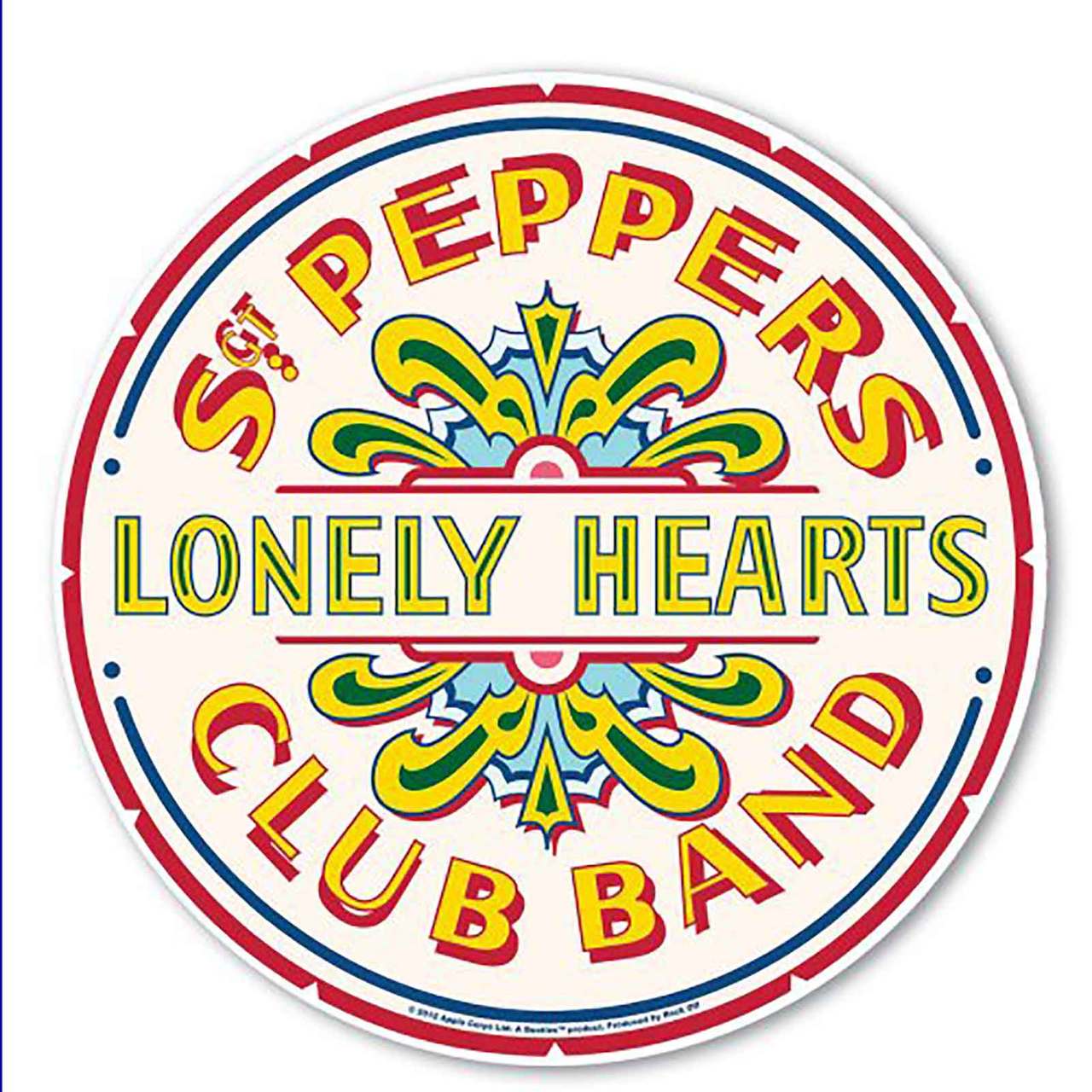 Beatles Logo - The Beatles Mouse Mat Pad Sgt Pepper Drum Band Logo Circular